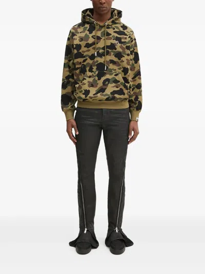A Bathing Ape Camouflage-pattern Hoodie In Animal Print