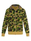 A Bathing Ape Camouflage-pattern Hoodie In Green