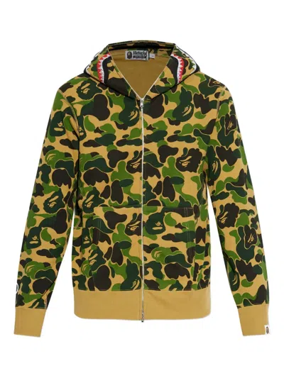 A Bathing Ape Camouflage-pattern Hoodie In Green