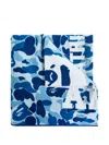 A Bathing Ape Camouflage-pattern Towel In Blue