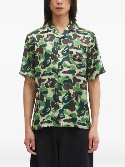 A Bathing Ape Camouflage Pocket Shirt In Multi