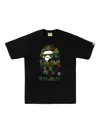 A Bathing Ape Camouflage-print Ape-head T-shirt In Black