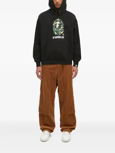 A Bathing Ape Camouflage-print Hoodie In Black