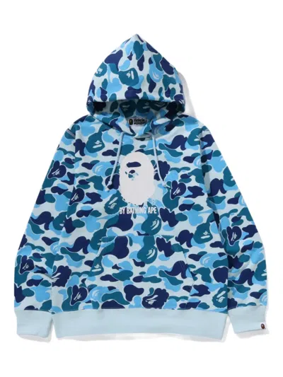 A Bathing Ape Camouflage-print Hoodie In Blue
