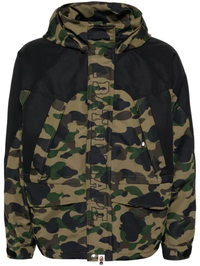 A Bathing Ape Camouflage-print Jacket In Green