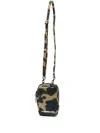 A BATHING APE CAMOUFLAGE PRINT MINI MESSENGER BAG