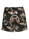A Bathing Ape Camouflage-print Shorts In Green
