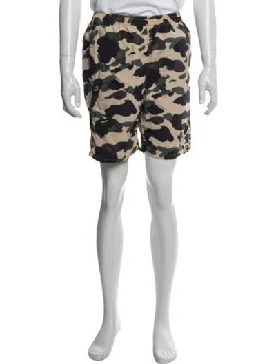 Pre-owned A Bathing Ape Camouflage Print Shorts In Neutral