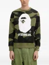 A Bathing Ape Camouflage-print Sweatshirt In Green
