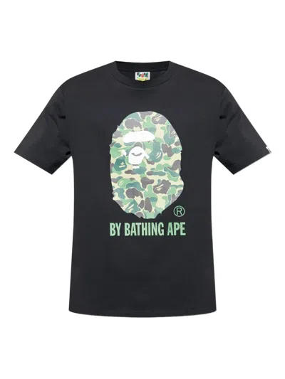 A Bathing Ape Camouflage-print T-shirt In Black