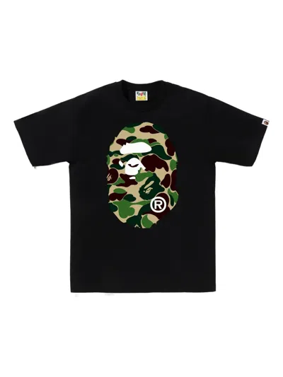 A Bathing Ape Camouflage-print T-shirt In Black