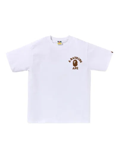 A Bathing Ape Camouflage-print T-shirt In White
