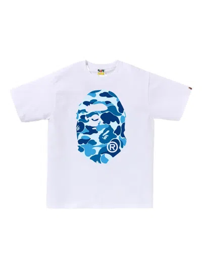A Bathing Ape Camouflage-print T-shirt In White