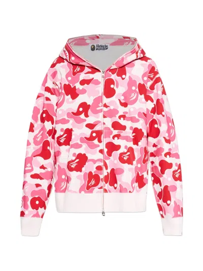 A Bathing Ape Camouflage Zip-up Hoodie In Yellow