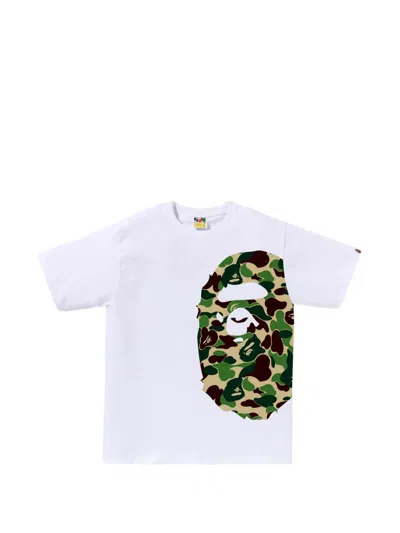 A Bathing Ape Camouflage-print Ape Head T-shirt In White