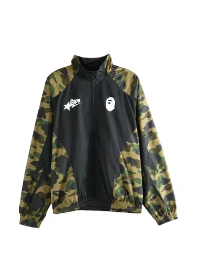 A Bathing Ape Camouflage-print Panelled Jacket In Multi