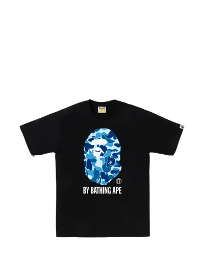 A Bathing Ape Camouflage-print T-shirt In Black