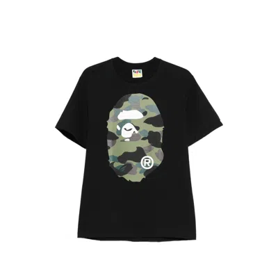 A Bathing Ape Abc Camo Ape Head T-shirt In Black
