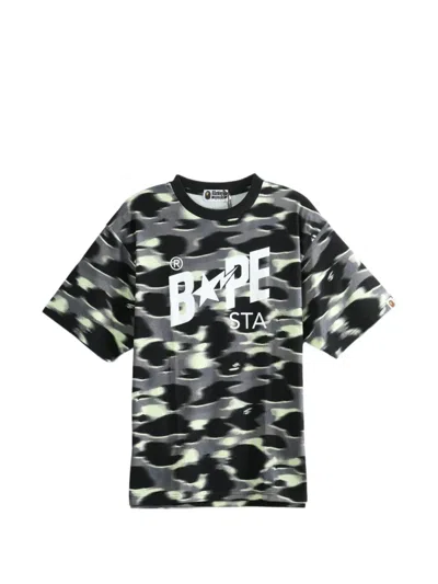 A Bathing Ape Camouflage-print T-shirt In Multi