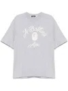 A Bathing Ape Chain Stitch College T-shirt In Multi
