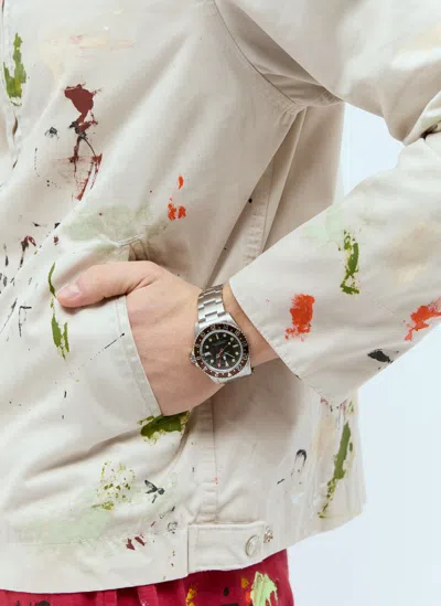 A Bathing Ape Classic Type 2 Bapex Watch In White