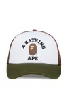 A Bathing Ape College Logo-detailed Mesh Cap