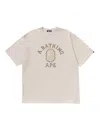 A Bathing Ape College Relaxed T-shirt In Nude