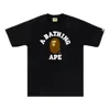 A Bathing Ape Logo T-shirt In Black