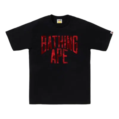 A Bathing Ape Color Camo Nyc Logo Tee 'black'