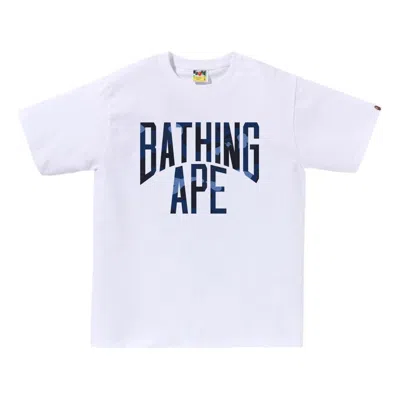 A Bathing Ape Color Camo Nyc Logo Tee 'white'
