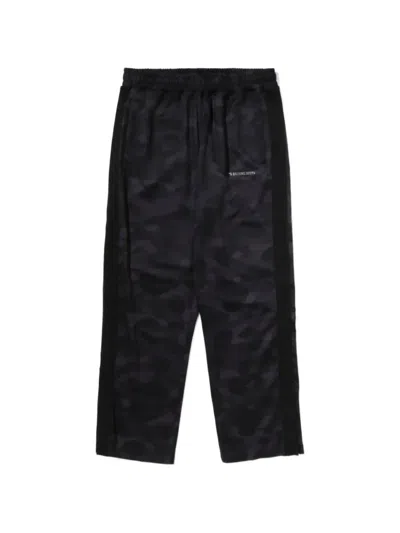 A Bathing Ape Color Camo Track Pants In Black