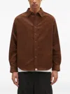 A Bathing Ape Corduroy Button-down Shirt In Red