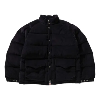 A Bathing Ape Corduroy Classic Down Jacket 'black'