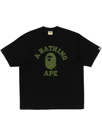 A Bathing Ape Cotton T-shirt In Black