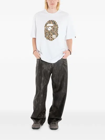 A Bathing Ape Cotton T-shirt In White