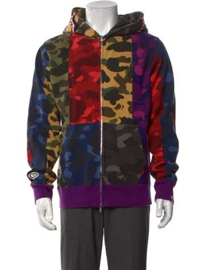 Pre-owned A Bathing Ape Crazy Camo Shark Camouflage Print In Blue