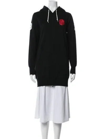 Pre-owned A Bathing Ape Crew Neck Long Sleeve Hoodie In Black