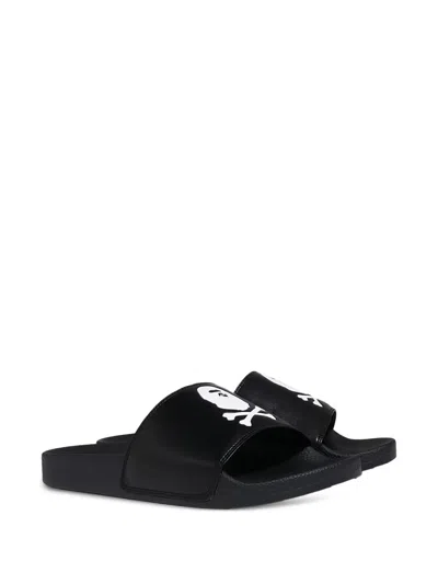A Bathing Ape Crossbone Flat Slides In Multi