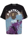 A Bathing Ape Dye College Tee In Purple