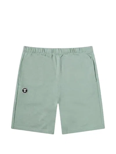 A Bathing Ape Elasticated Waistband Shorts In Gray