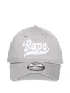 A Bathing Ape Embroidered-logo Cap In Gray