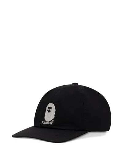 A Bathing Ape Embroidered Logo Cap In Black
