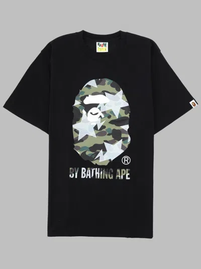A Bathing Ape Essential Cotton T-shirt For Men In Black