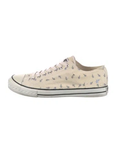 Pre-owned A Bathing Ape Felt Printed Sneakers In Neutral