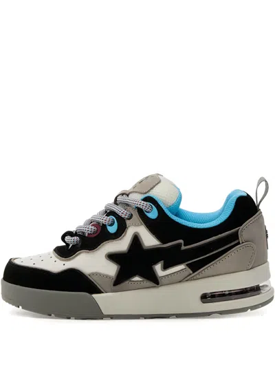A Bathing Ape Flip Sta L Star-embellished Sneakers In White