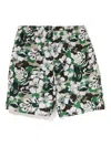 A Bathing Ape Floral-print Swim Trunks In Multi