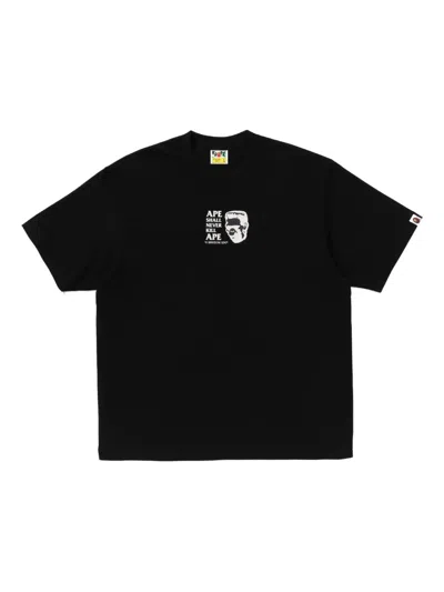 A Bathing Ape Frankenstein Bape Cotton T-shirt In Black