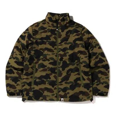 A Bathing Ape Fw22 1st Camo Down Jacket 'green' In Brown