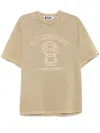 A Bathing Ape Garment Dye Baby Milo Tee In Braun