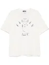 A Bathing Ape T-shirt Mit Graffiti-print In Nude